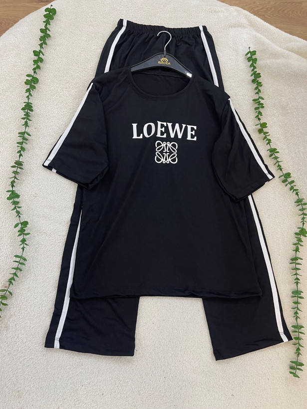ست تیشرت شلوار LOEWE جنس سوپر اسپان فول کش